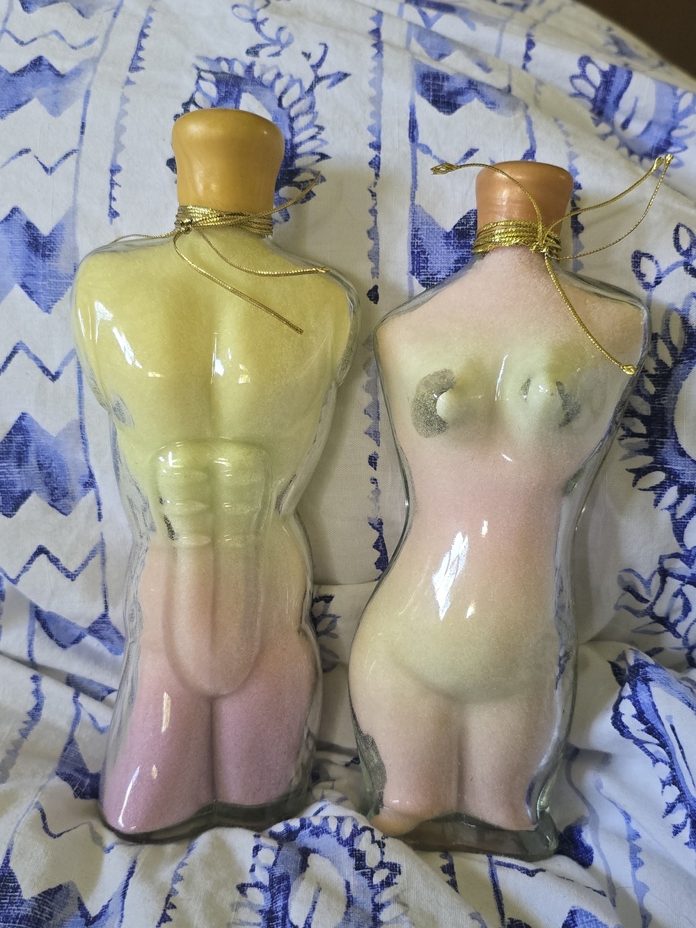 Cool Vintage Decorative Nude Body Bath Salt Decanters